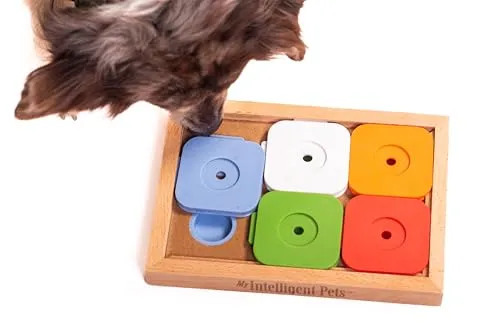 My Intelligent Dogs Interaktives Hundespielzeug Intelligenz Sudoku Medium Advanced Color - Intelligenzspielzeug für Hunde - Interaktives Spielzeug Hund - Denkspiele für Hunde
