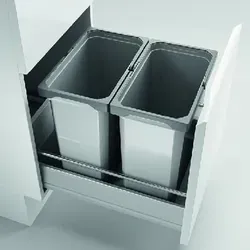 Cox® Box 360 S/400-2 Abfallsammler - Haushaltszubehör, ideal für vorhandene Auszüge und sorgt für Ordnung ohne Biodeckel, perfekt für ein sauberes Zuhause.