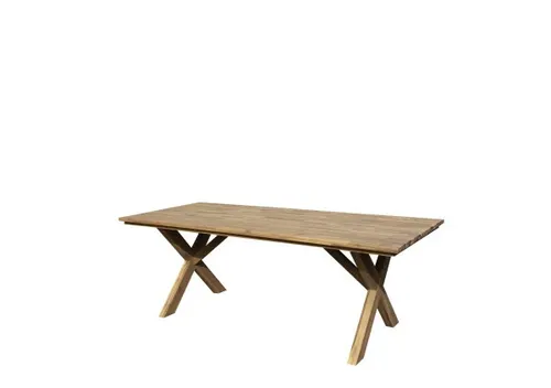 Primaster Gartentisch Manila Holz 220 x 90 x 75 cm - Gartentisch aus hochwertigem Holz, ideal für gesellige Abende im Garten und bietet Platz für bis zu 8 Personen.