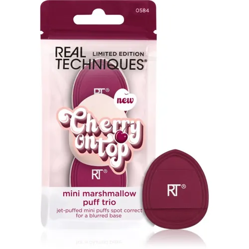 Real Techniques Cherry On Top Mini Marshmallow Puff Trio Make up Schwämmchen