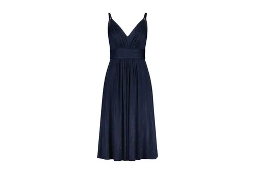 Vera Mont Damen Abendkleid im Glitzer-Look Night Sky, Größe 32 - Elegantes, figurbetontes Abendkleid aus hochwertigem Edeljersey mit V-Ausschnitt. Perfekt für festliche Anlässe und sorgt für einen glamurösen Auftritt.