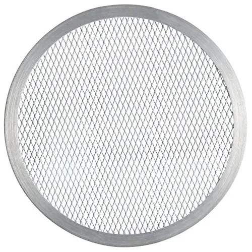 FMprofessional 21686 Pizza-Screen, Aluminium, Silber, 50 x 50 x 20 cm