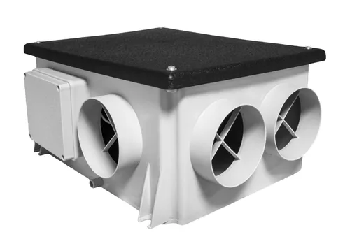 Zentrales Abluftgerät feuchte und drehzahlgeregelt, Abluftanlage, Lüftungsanlage