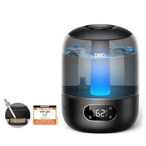 Dreo Luftbefeuchter für das Schlafzimmer in schwarz von Dreo