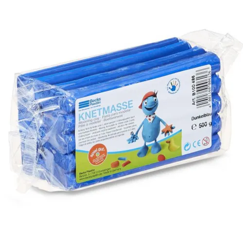  Plastilin 500g dunkelblau Becks Plastilin Knetmasse 6,90€/kg