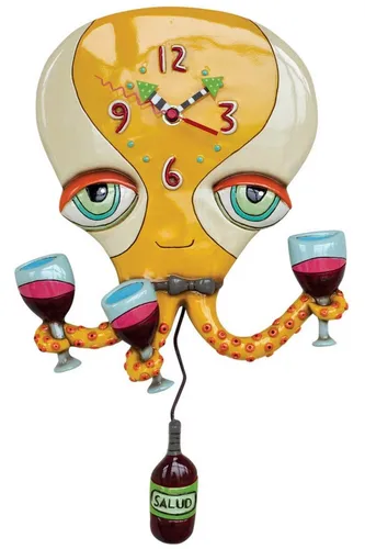 AMS 7487 Pendeluhr mit Messingantik-Auflage