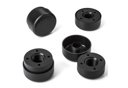 SO-TECH® Möbelfuß 8er Set HOTEL - höhenverstellbar - Möbelfüße für individuelle Anpassung, höhenverstellbar von 24 - 34 mm, ideal für Stabilität und Belastbarkeit bis 75 Kg pro Fuß, 8 Stück im Set.