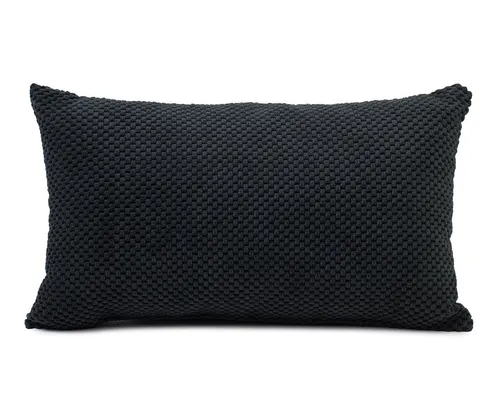Gözze Zierkissen GÖZZE Kissen SVEN schwarz BL 30x50 cm schwarz Dekokissen
