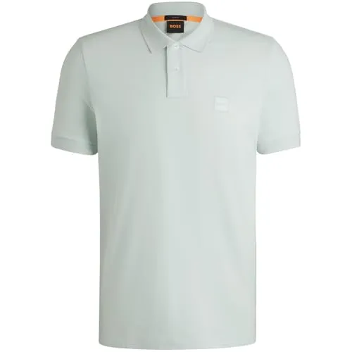 BOSS Orange Passenger Poloshirt blau Slim Fit - Hochwertiges Poloshirt für Herren in elegantem Blau, Slim Fit, aus 95% Baumwolle und 5% Elasthan. Ideal für Büro und Freizeit, bietet hohen Tragekomfort und einen modernen Look.