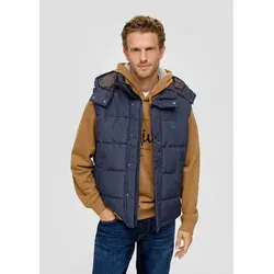 s.Oliver Steppweste Outdoorjacke mit abnehmbarer Kapuze blau XL (52/54)