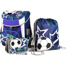 SCOOLSTAR Schulranzen Fußball ergonomisch + anatomisch 3-teilig