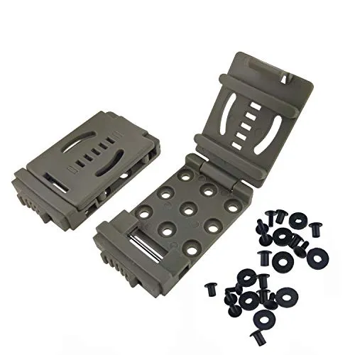 HemeraPhit Camping Gürtelclip für Messer Scheide Camping DIY Outdoor Werkzeug Clip, Satz von 2 Stück (type#2-Schlammfarbe)