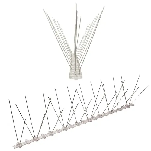Meter (2 x 0,5m) Taubenspikes 3-reihig auf Polycarbonat