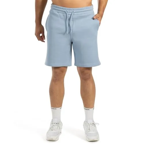 SMILODOX Shorts Herren Chaise, Kurze Freizeithose, 100% Baumwolle, 480 GSM Sweat-Qualität, elastischer Bund, Kordelzug & Backpocket, Bequeme Trainingshose, ideal für Alltag, Streetwear & Freizeit