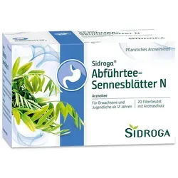 Sidroga Abführtee-Sennesblätter N Filterbeutel 20X1.0 g - Tees mit natürlichem Abführ-Effekt, ideal zur sanften Unterstützung der Verdauung und für ein Wohlfühlgefühl.