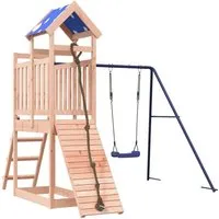 vidaXL Spielturm Massivholz Douglasie - Kletterspaß für Kinder - Spielplätze: Robuster Spielturm aus langlebigem Douglasienholz mit Kletterrampe, Schaukel und Sandkasten für unendlichen Spielspaß im eigenen Garten.