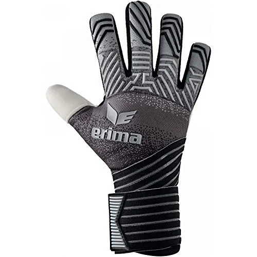 Erima Unisex Erwachsene FLEX RD Pro Torwarthandschuhe (7222002), schwarz/grau/weiß, 10