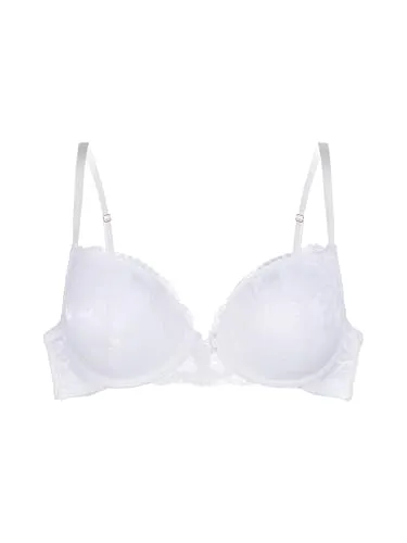 Dorina Perfect Lace Vollschalen-Bügel-BHS – Leicht Gepolstert für Natürliche Form – Verstellbare Träger & Zuverlässiger Halt Multipack, Weiß