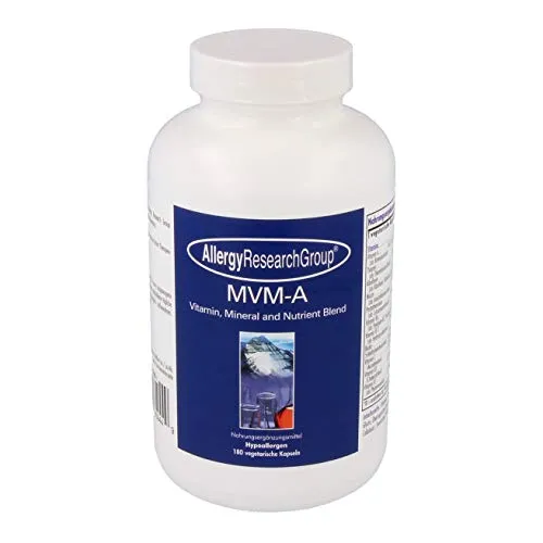 Allergy Research MVM-A Antioxidant Protocol 180 veg. Kapseln - Vitamine, Mineralien & Ergänzungsmittel mit breitem Spektrum an Antioxidantien, ideal für empfindliche Menschen, unterstützt die Zellgesundheit.