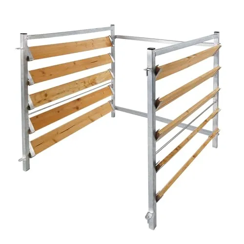 bellissa Erweiterungsset Komposter 1 m³ – Holz-Metall Optik - Komposter-Erweiterung für Garten, 1 m³ zusätzliches Volumen mit stabilem, wetterfestem Stecksystem für eine effiziente Kompostierung.