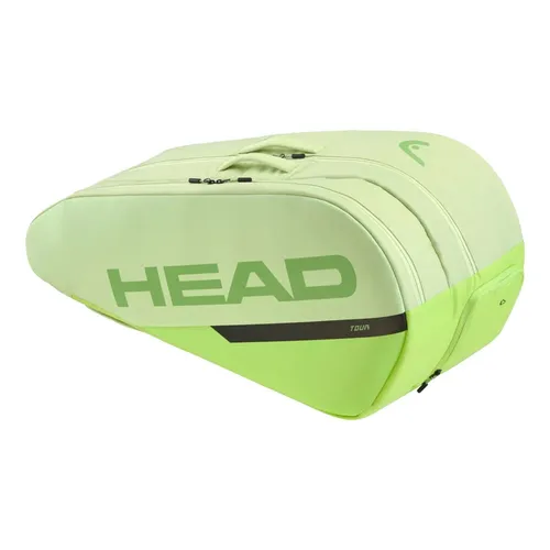 HEAD Tour Racquet Bag L, sage - Tennisschläger Tasche mit Platz für bis zu 9 Schläger, schützt durch CCT+ Technologie vor extremen Temperaturen und bietet vielseitigen Tragekomfort.