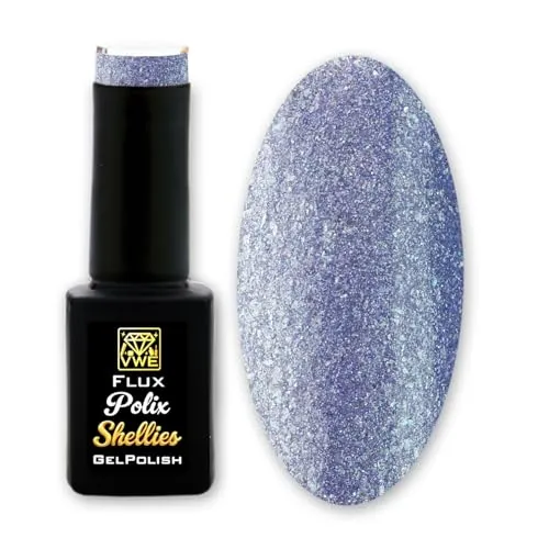 Gel Polish Flux Polix Shellies - pearly blueberry, 12ml