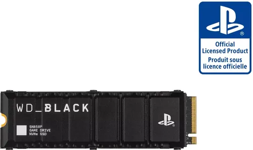WD BLACK SN850P 1 TB NVMe SSD - Offiziell für PS5 lizenziert, ultraschnelle Lesegeschwindigkeit von bis zu 7.300 MB/s für nahtloses Gameplay