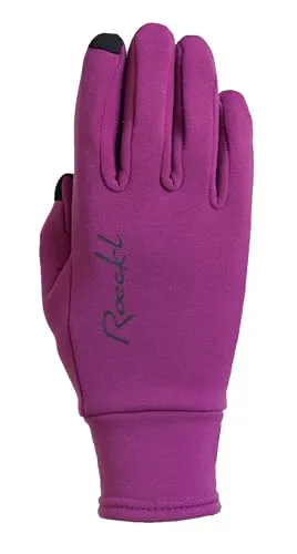Roeckl Sports Kailash berry (0640) 10,5 - Elastische Rad-Handschuhe - Outdoor Handschuhe Unisex, ideal für Radfahrer mit TOUCHSCREEN COMPATIBLE-Funktion und optimaler Wärmeisolierung durch Polartec Power Stretch Pro.