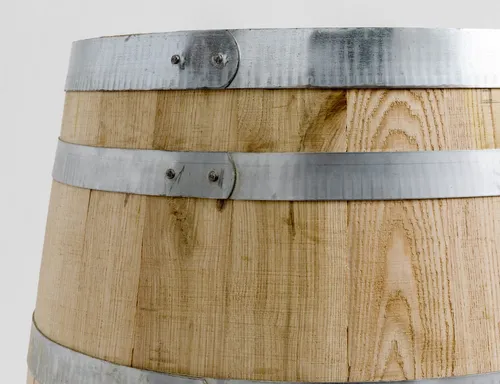 Liter Holzfass 100l aus Kastanienholz - Neues unbehandeltes Weinfass mit 100l Volumen, ideal für Garten und Terrasse. Perfekte handwerkliche Qualität für Weinliebhaber und kreative Dekoration.
