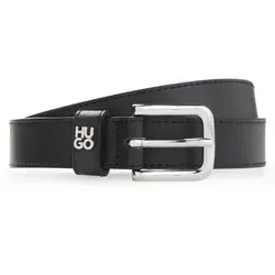 HUGO Ledergürtel Tina HU-GO mit Logo-Pin schwarz 75 in schwarz von HUGO BOSS