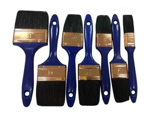 TLG. Malerpinsel, Lackierpinsel, Lasurpinsel, Pinsel Set Flachpinsel Satz Naturborsten Mix 7