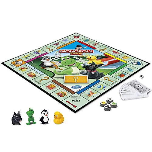 Produktbild Hasbro Gaming Monopoly Junior Kinder Edition, Italienische Version[Exklusiv bei Amazon]