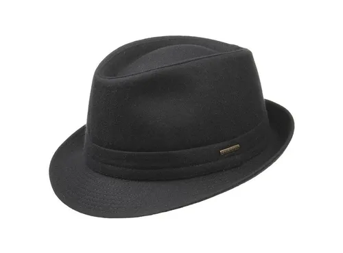 Stetson Benavides Trilby Wollhut - Wasserabweisender Winterhut aus Wollfilz - Fedora & Trilby-Hüte für Herren, wasserabweisend dank Teflon-Beschichtung, ideal für kalte Wintertage und aus hochwertiger italienischer Herstellung.
