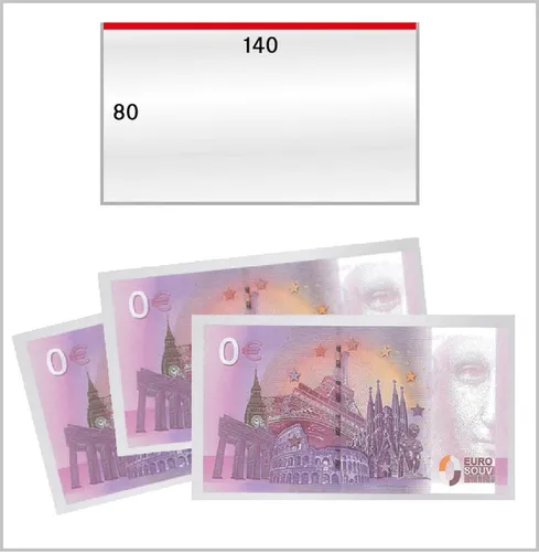 10-Lindner-893LP-Schutzhüllen-80x140mm-Für-0-Euroscheine-Souvenirscheine