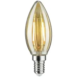 LED Vintage Kerze E14/2W gold   , Maße (cm): H: 9,7  Ø: 3.5
