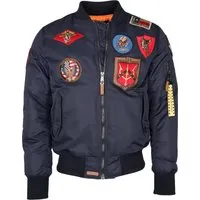 Produktbild TOP GUN Bomberjacke im Pilotenstil mit Patches TG20191053