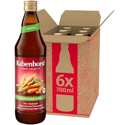 RABENHORST Gartenmöhre BIO 6er Pack (6 x 700 ml)