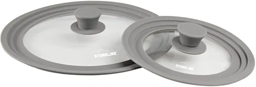 STONELINE Glasdeckel 13705 grau, 2-teilig mit Auslassventil von STONELINE