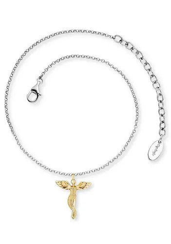 Engelsrufer Fußkette mit Engel Anhänger Bicolor - Fußkettchen mit schützendem Engel-Anhänger, verbindet Stil mit bedeutungsvoller Symbolik und bringt positive Energie in dein Leben.