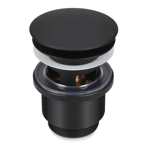Pop-Up Ablaufventil 1 1/4 Zoll Universal Ablaufgarnitur Waschbecken Tisch Black