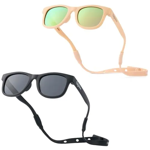 BABY SUNNIES Polarisierte Baby Sonnenbrille mit Riemen von BABY SUNNIES
