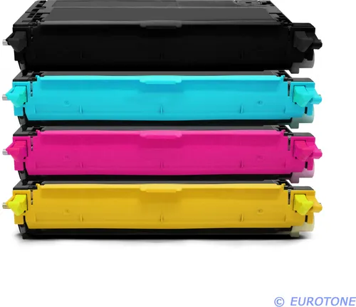 4x Eurotone Toner Alternative für Epson C13S051127 Black Schwarz / C13S051126 Blau Cyan / C13S051125 Rot Magenta / C13S051124 Gelb Yellow