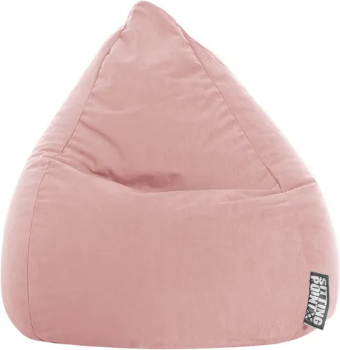 Sitzsack Sitting Point BeanBag Easy L altrosa 120 Liter - Klassischer Sitzsack für Kinder und Jugendliche, passt sich dank hochwertiger EPS-Perlenfüllung individuell an und ist in 12 Farben erhältlich. Pflegeleichte Hülle bei 30°C waschbar.