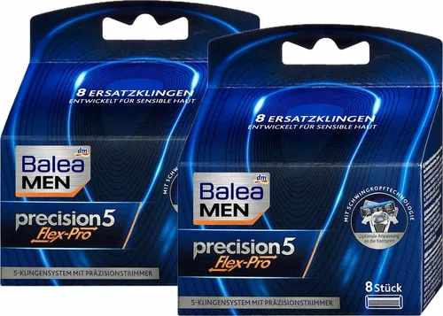 Produktbild Balea MEN Rasierklingen precision5 Flex-Pro (2 x 8er Pack)