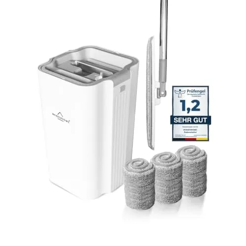 WONDERHOME Wischmopp Set mit Eimer