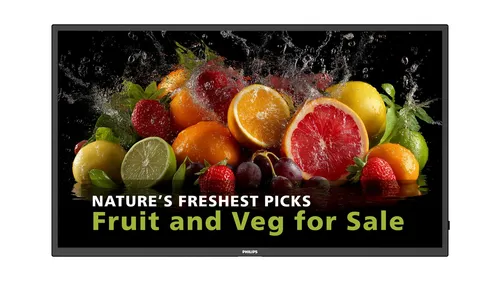 Philips 50BDL5050D 50 Zoll Digital Signage Display - Hochauflösendes 126 cm (50 Zoll) Display für digitale Beschilderung, ideal für kommerzielle Anwendungen mit brillanter Bildqualität und benutzerfreundlicher Steuerung.