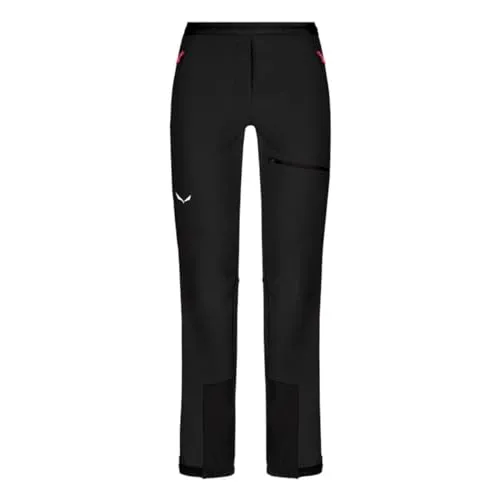 Salewa Sella DST W Light Pants, Black Out, L - Wanderhosen für Damen, leicht, wasserabweisend und windfest – perfekt für Skitouren und Outdoor-Abenteuer.