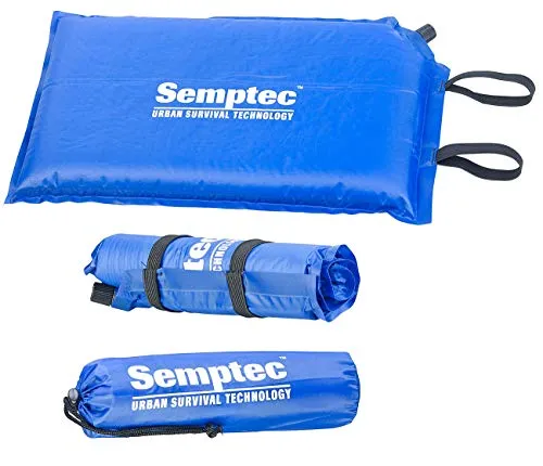 Semptec Urban Survival Technology Aufblasbares Sitzkissen: Selbstaufblasendes Outdoor-Thermo-Sitzkissen, 24 x 1 x 42 cm (Aufblasbares Wandern, Selbstaufblasendes Kissen, Stuhl)