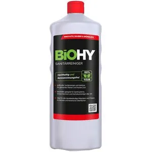 BiOHY Badreiniger 010-001, 100% vegan, Sanitärreiniger, Bio-Konzentrat, 1 Liter
