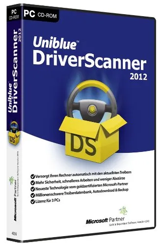 Uniblue DriverScanner 2012 - Systemoptimierung für Windows 7, sorgt für aktuelle Treiber und verbessert die PC-Leistung.